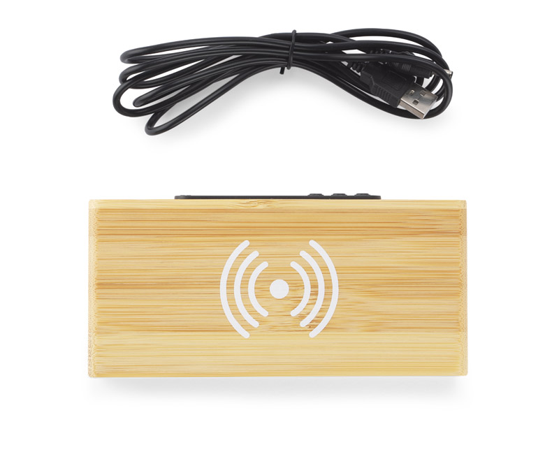 Zegar na biurko z ładowarką indukcyjną INDUCTO P001664A