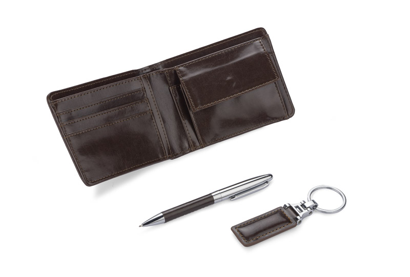 Zestaw upominkowy MARCUS P002059A brązowy