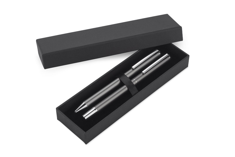 Zestaw piśmienniczy ILLINOIS P056305A popielaty