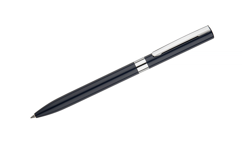 Długopis żelowy GELLE czarny wkład P002562A granatowy