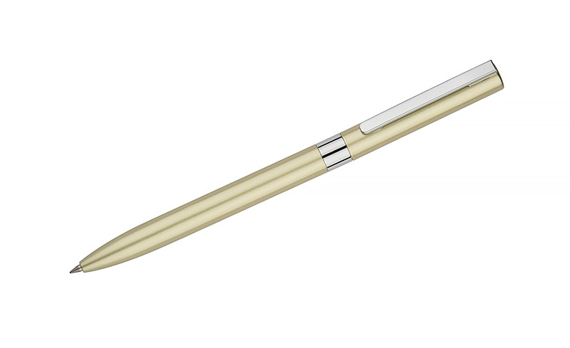 Długopis żelowy GELLE czarny wkład P002562A szampański