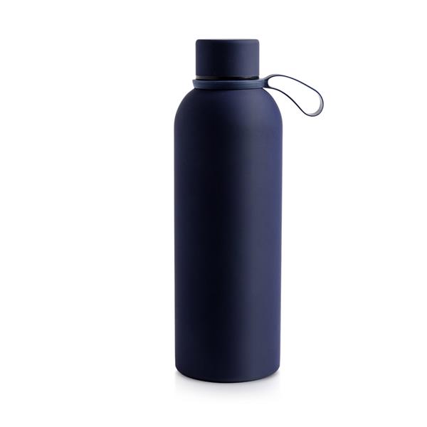 Butelka termosowa o pojemności 500 ml z gumowym wykończeniem / Thermal P108836P royal blue
