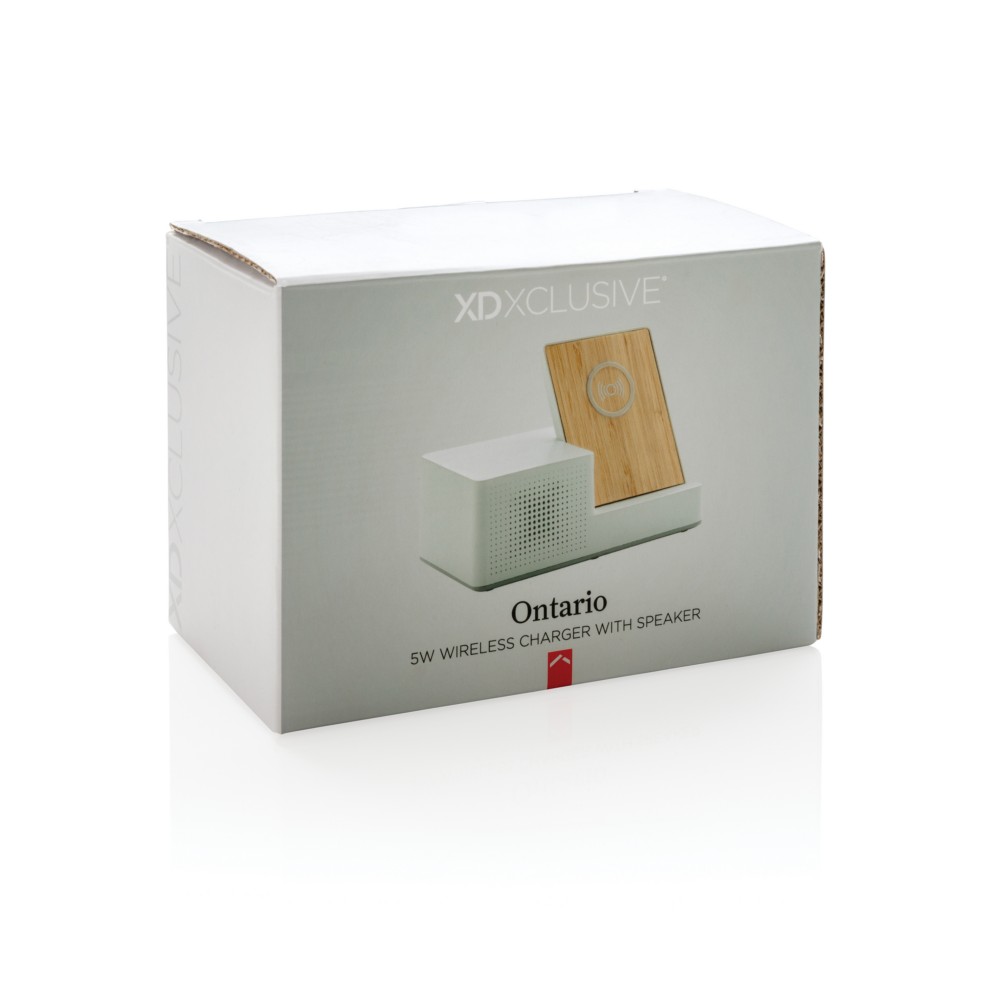 Ładowarka bezprzewodowa 5W, głośnik bezprzewodowy 3W Ontario P008544X