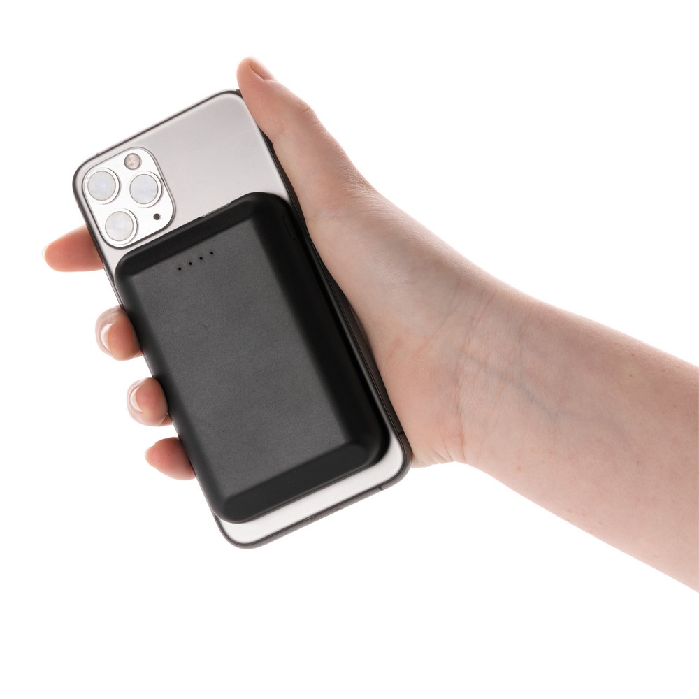 Magnetyczny, bezprzewodowy power bank 5000 mAh, 5W P008325X
