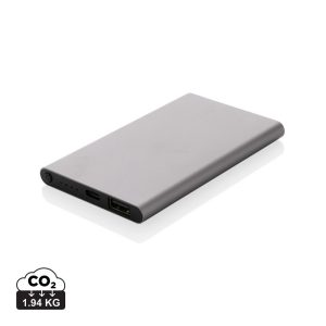 Power bank 4000 mAh z aluminium z recyklingu P054746X AX-P322.42-W