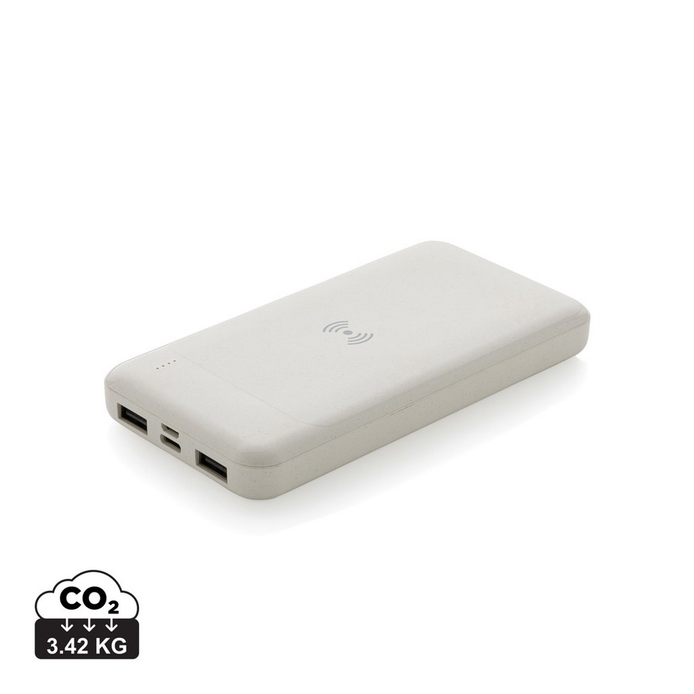 Bezprzewodowy power bank, ładowarka bezprzewodowa P010397X biały