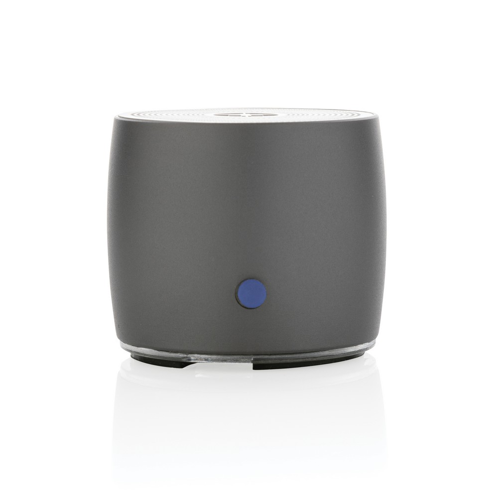 Basowy głośnik bezprzewodowy 3W Swiss Peak, aluminium z recyklingu P050255X