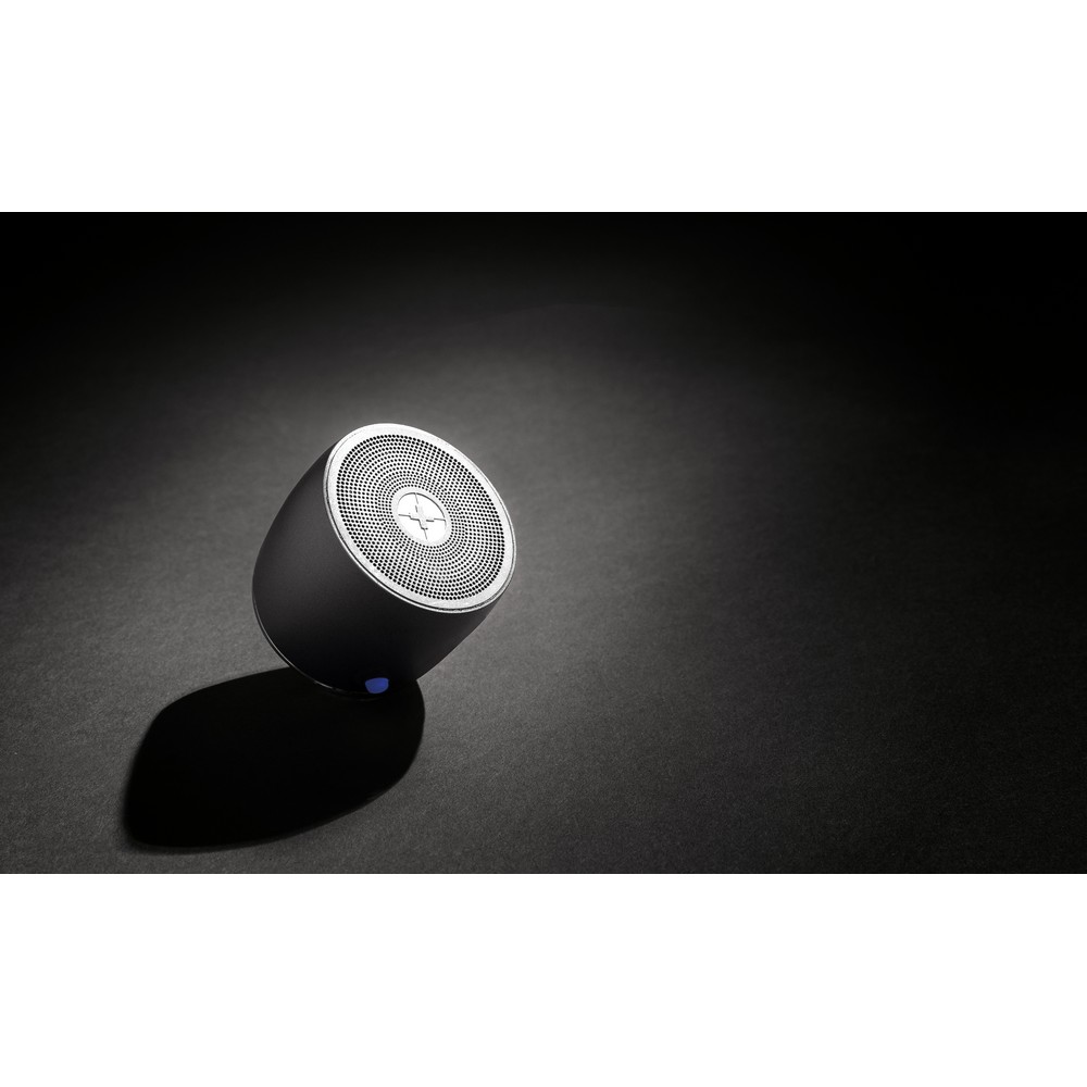 Basowy głośnik bezprzewodowy 3W Swiss Peak, aluminium z recyklingu P050255X