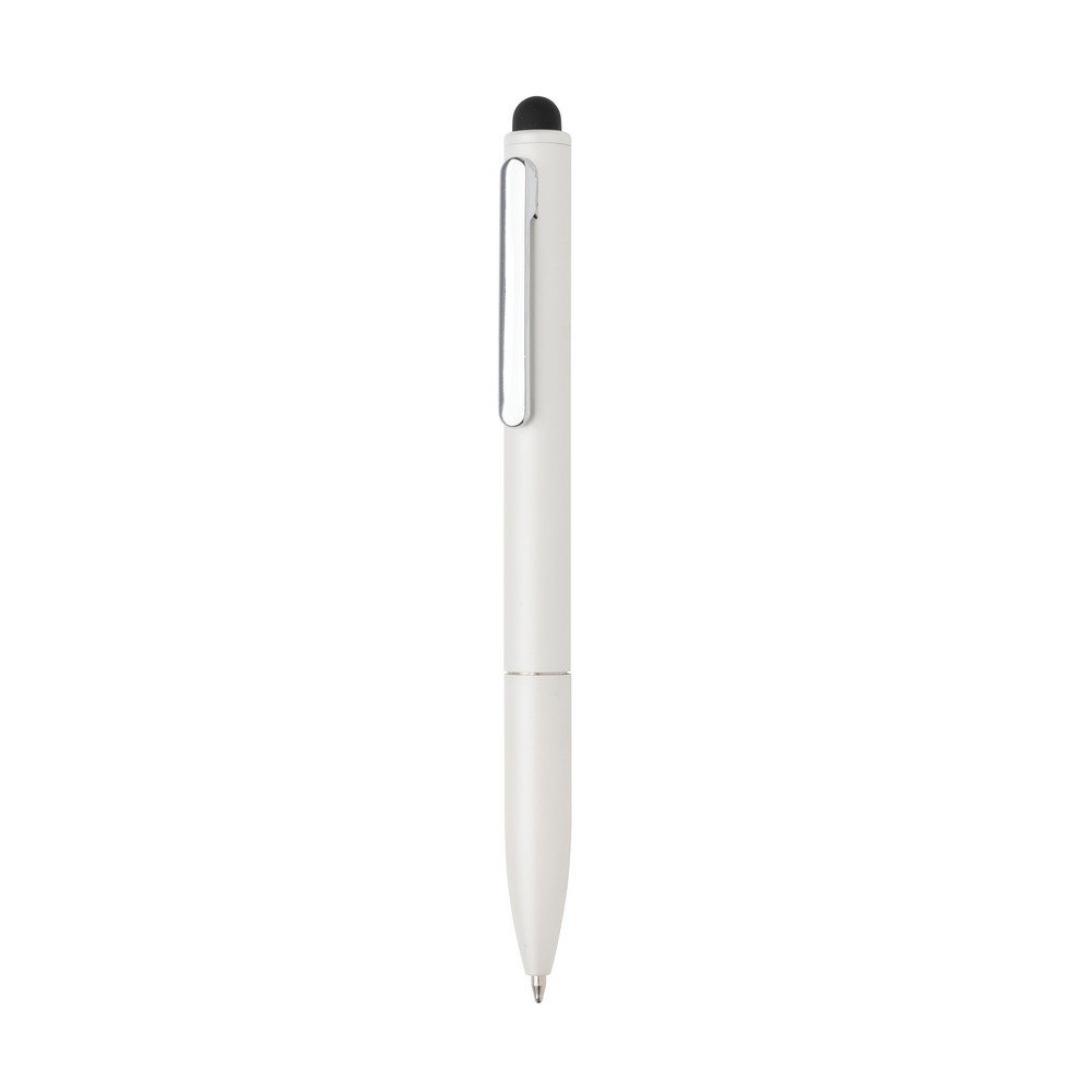 Długopis, touch pen Kymi, aluminium z recyklingu P054722X biały