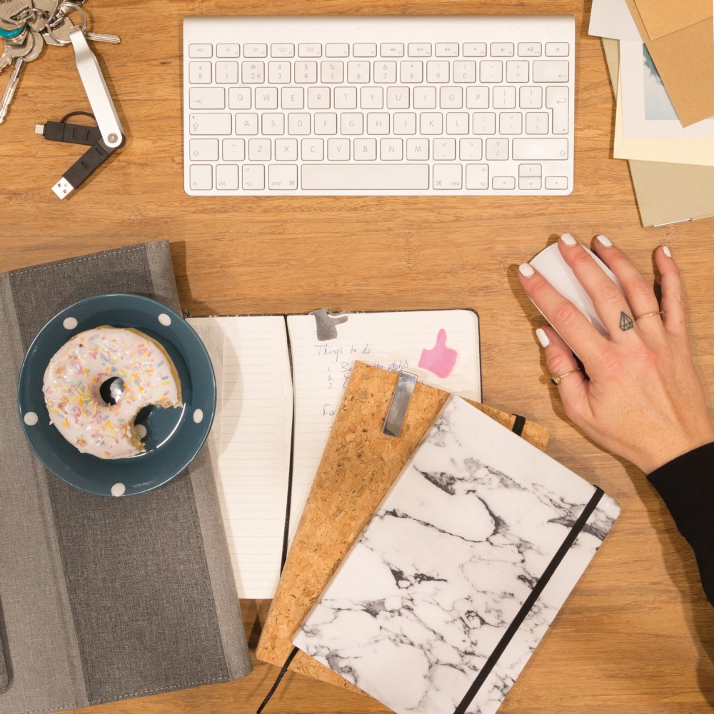 Korkowy notatnik A5, długopis, touch pen P006744X