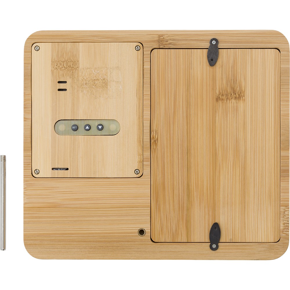 Bambusowa stacja pogodowa, ramka do zdjęć P047745X