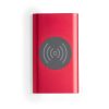 Bezprzewodowy power bank 4000 mAh, ładowarka bezprzewodowa 5W P009176X czerwony