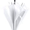 Duży wiatroodporny parasol automatyczny P008713X biały