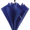 Duży wiatroodporny parasol automatyczny P008713X granatowy