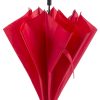 Duży wiatroodporny parasol automatyczny P008713X czerwony