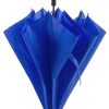 Duży wiatroodporny parasol automatyczny P008713X niebieski