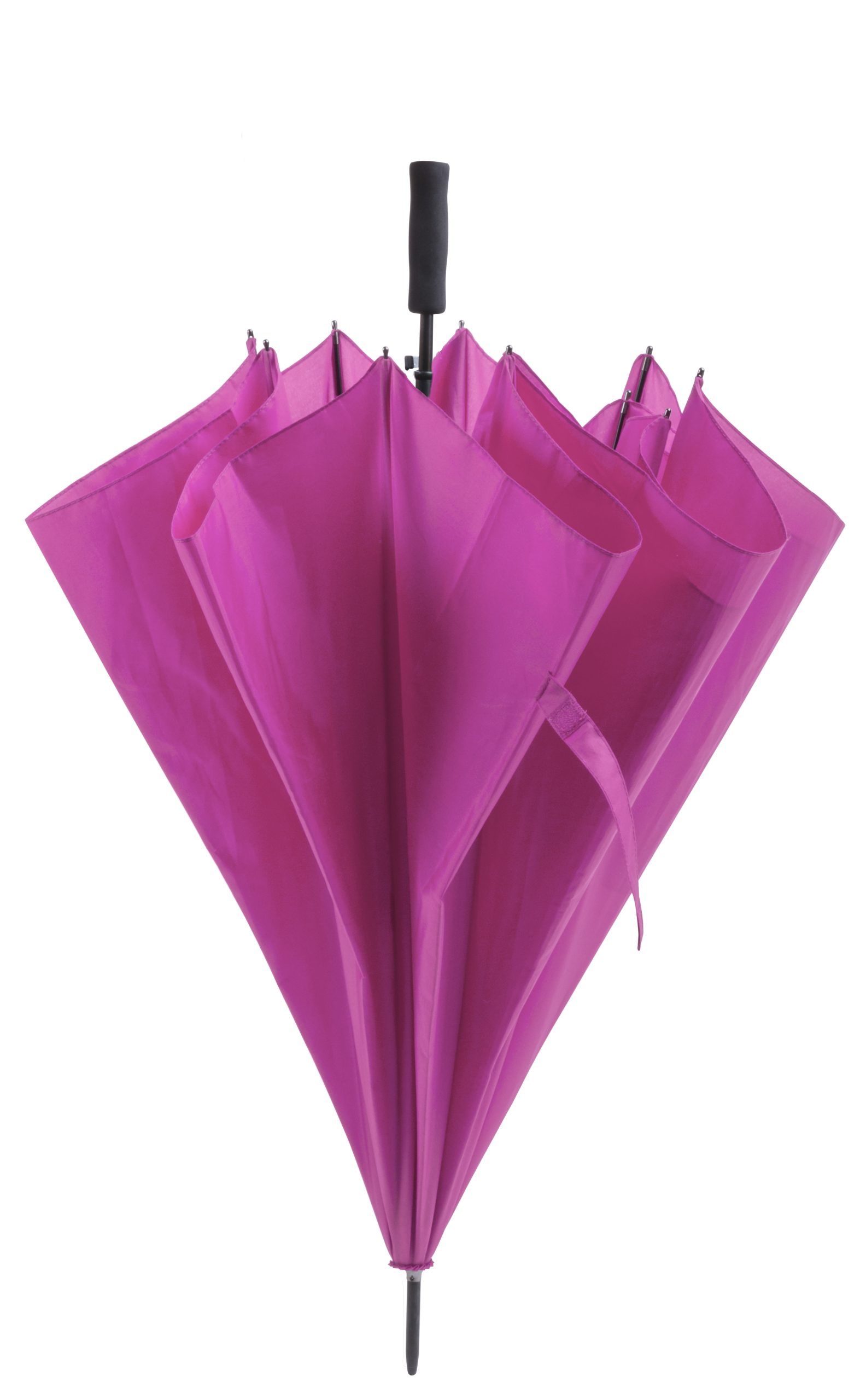 Duży wiatroodporny parasol automatyczny P008713X fuksja