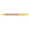 Długopis z kartonu z recyklingu | Nicholas P008183X żółty