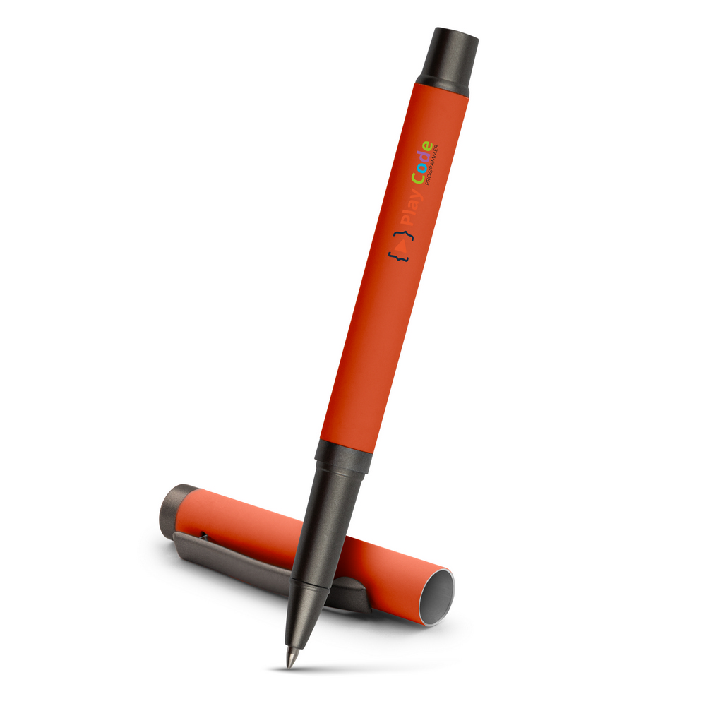 Długopis żelowy z zatyczką | Geraldine P067097X pomarańczowy