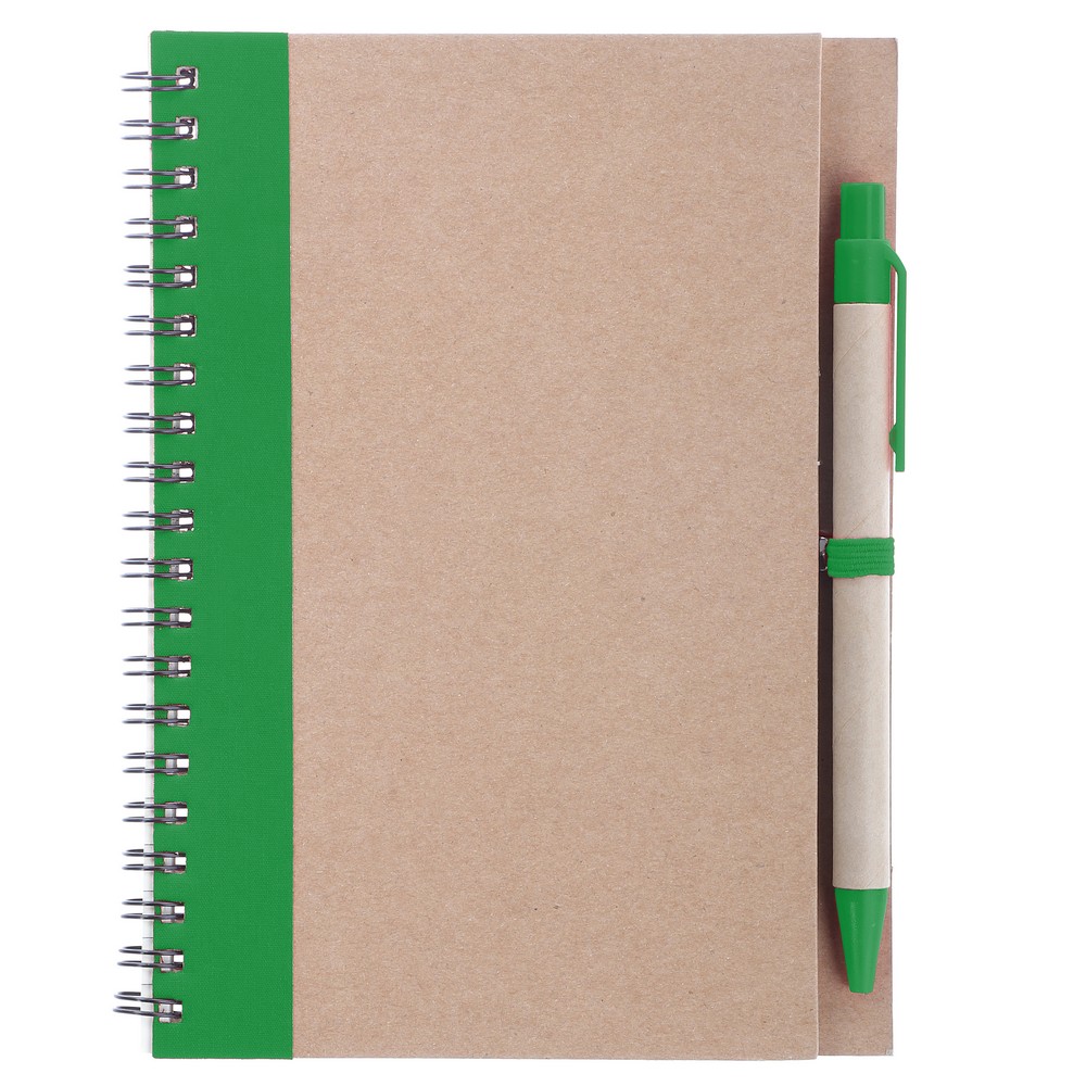 Notatnik ok. A5 z długopisem | Salvatore P006546X zielony