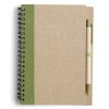 Notatnik ok. A5 z długopisem | Salvatore P006546X jasnozielony