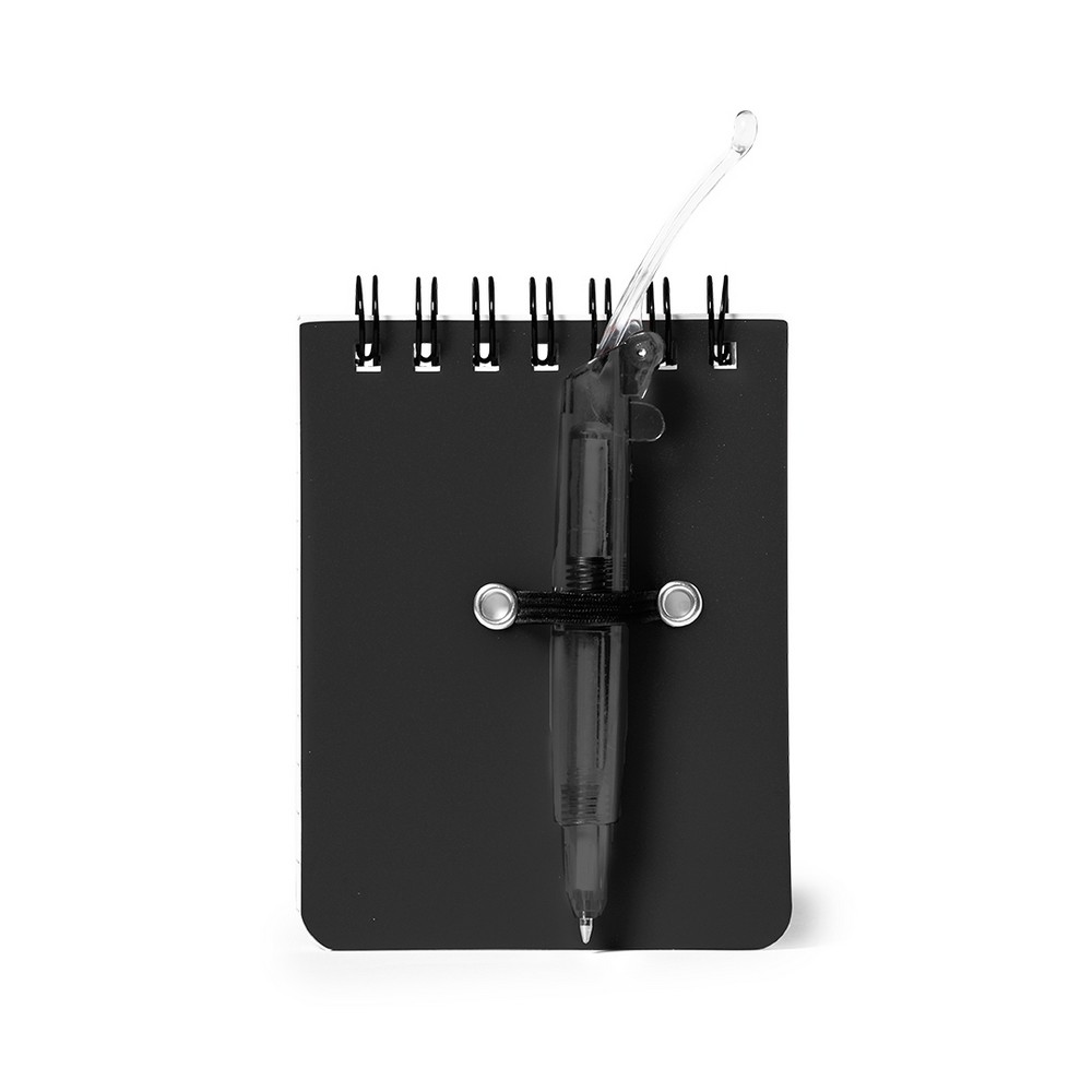 Notatnik ok. A7 z długopisem P006549X czarny