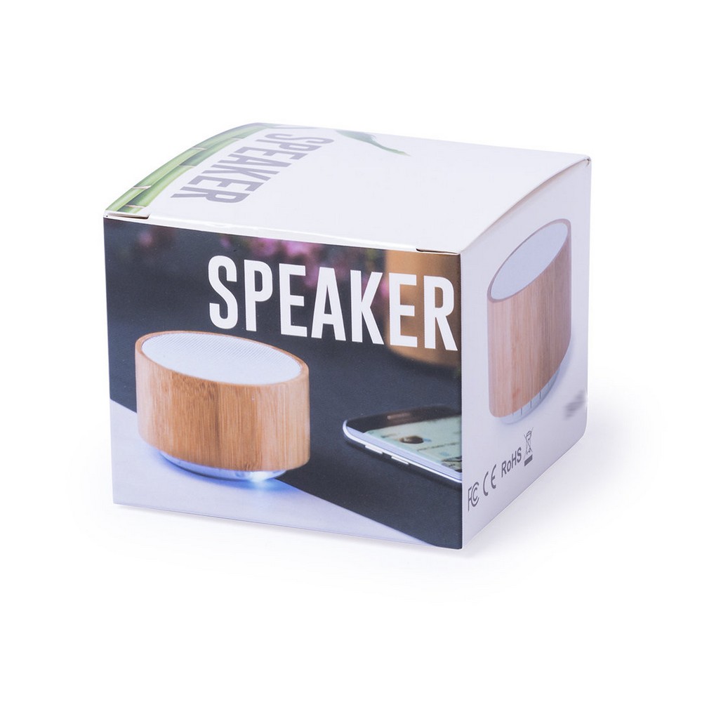Bambusowy głośnik bezprzewodowy 3W, radio P008806X