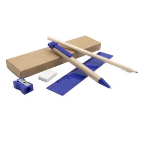 Zestaw szkolny, piórnik, ołówek, długopis, linijka, gumka i temperówka | Tobias P008269X AX-V7869-W