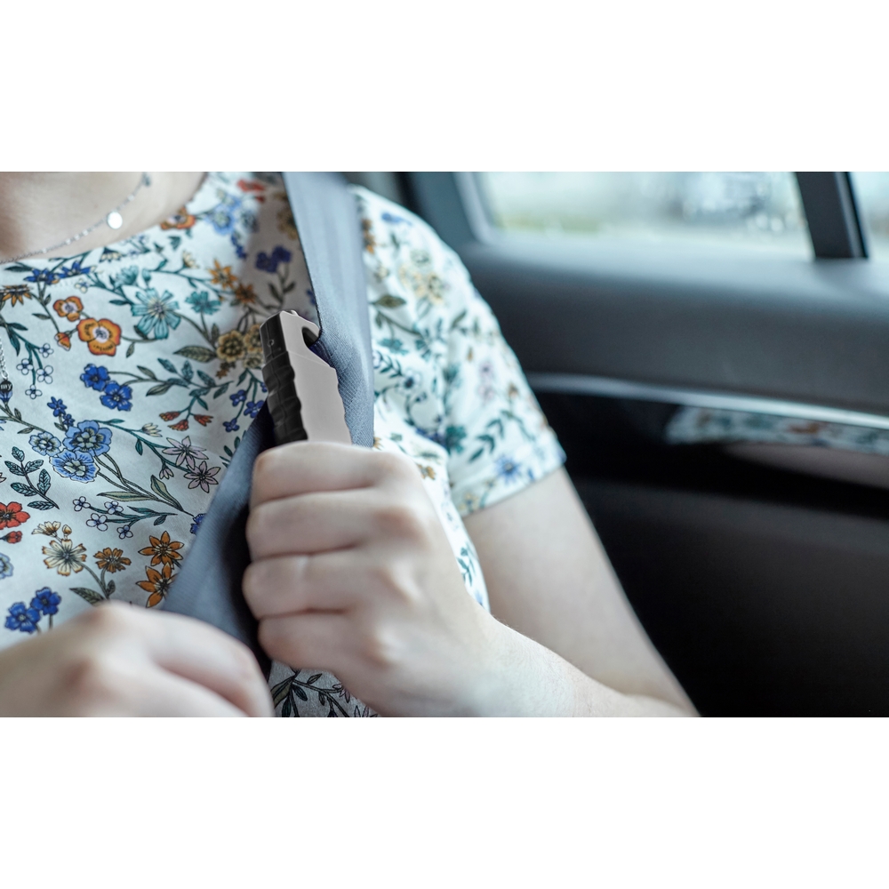 Latarka bezpieczeństwa 4 LED COB, przecinak do pasów, młotek bezpieczeństwa P008494X