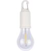 Wisząca lampka "żarówka", karabińczyk P105311X biały