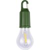 Wisząca lampka "żarówka", karabińczyk P105311X zielony