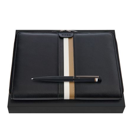 Zestaw upominkowy Hugo Boss teczka i długopis HSG3524A + HTM521A P109015P PM-HPNP521A