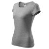Koszulka damska Pure P022272F ciemnoszary melanż