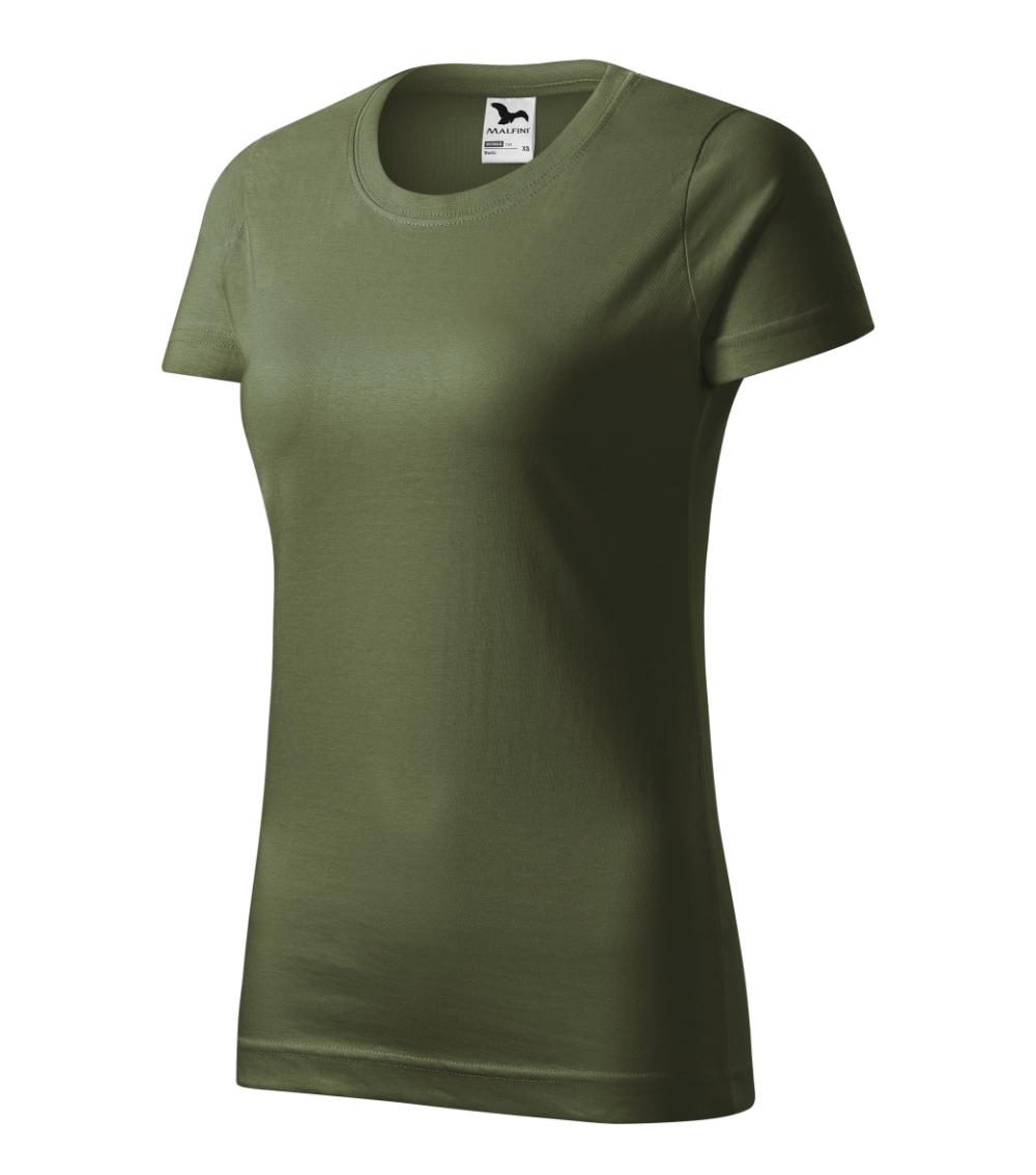 Koszulka damska Basic P021550F khaki