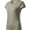 Koszulka damska Basic P021550F jasny khaki