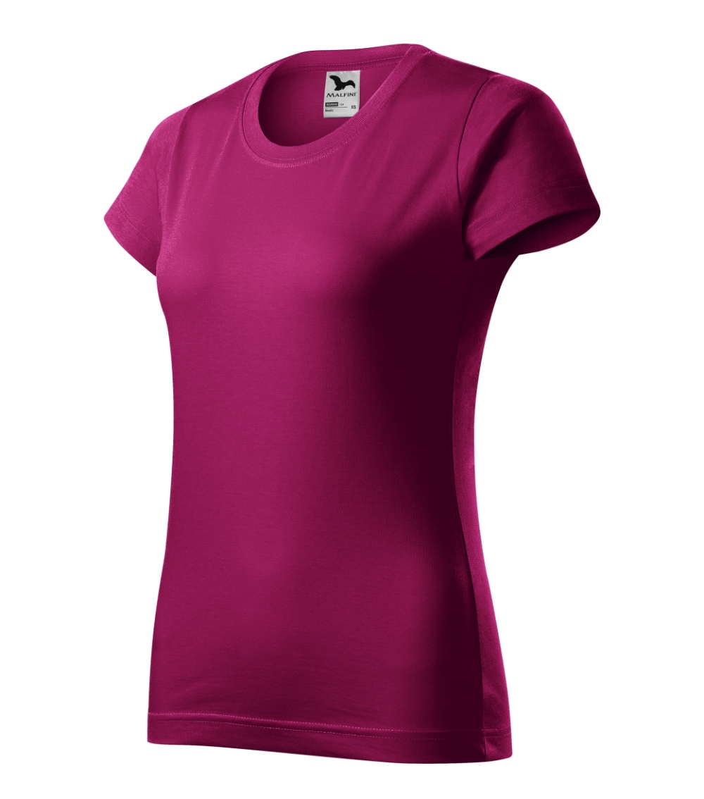 Koszulka damska Basic P021550F fuchsia red