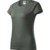 Koszulka damska Basic P021550F ciemny khaki