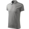 Koszulka polo męska Single J. P022802F ciemnoszary melanż