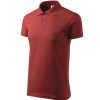 Koszulka polo męska Single J. P022802F bordowy