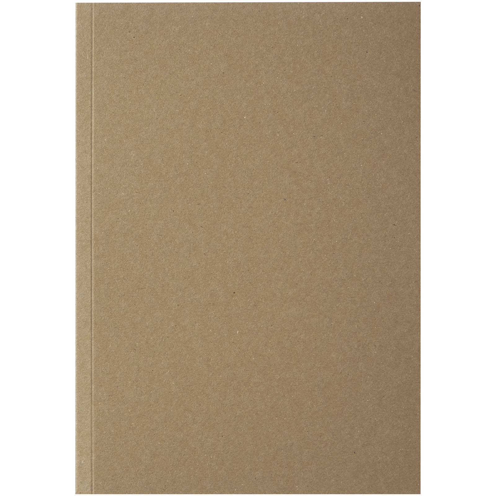 Notatnik A5 Novella Austen z miękką okładką z materiału z recyklingu, papier pakowy — 50 kartek P109957C 2 Notatnik A5 Novella Austen z miękką okładką z materiału z recyklingu, papier pakowy — 50 kartek P109957C