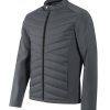 Kurtka hybrydowa męska Cross P083646F light anthracite