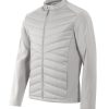 Kurtka hybrydowa męska Cross P083646F silver gray