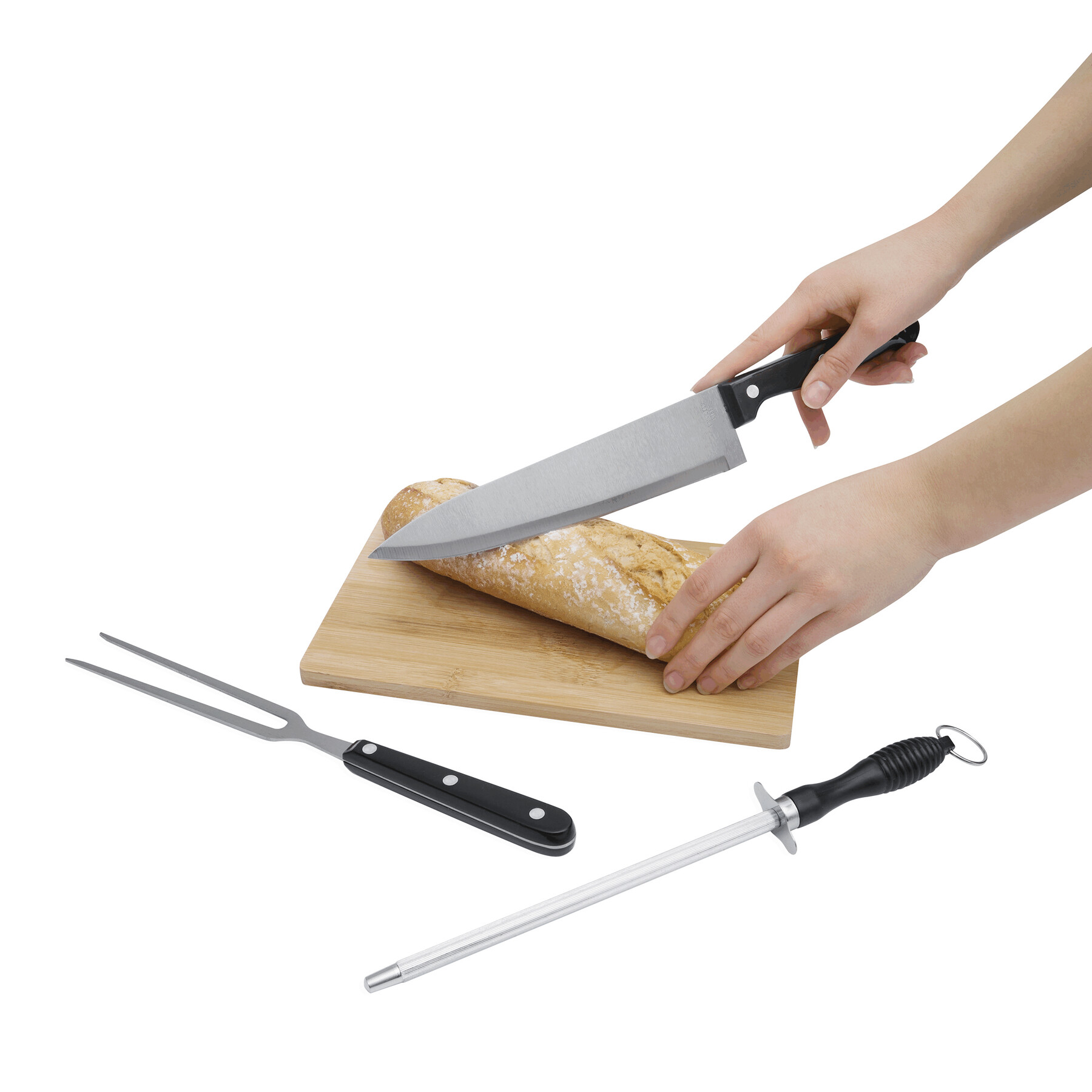 3-częściowy zestaw ze stali nierdzewnej CARVE P004479I