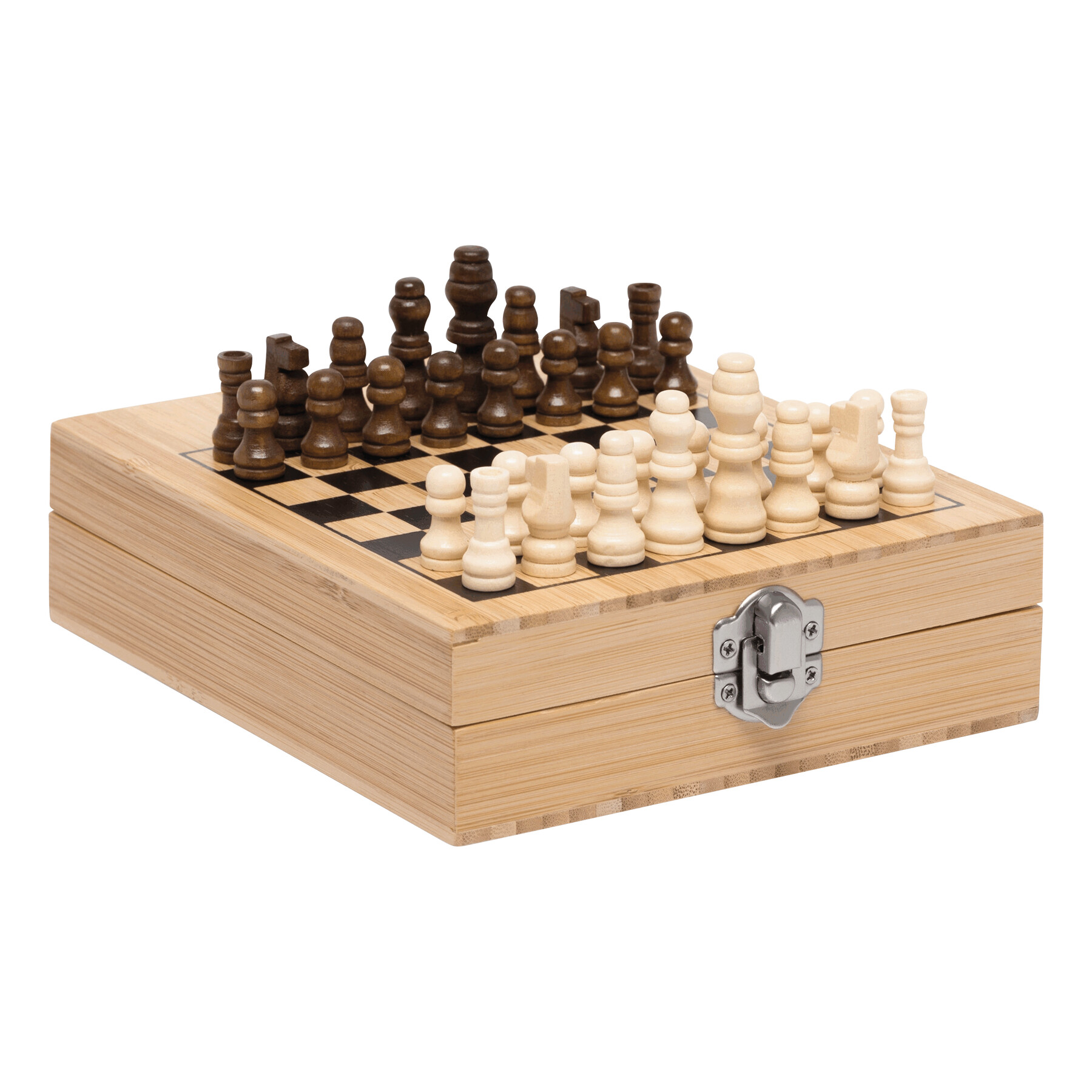 BAMBOO CHESS - Zestaw do wina z szachami P051338I IN-56-0301163