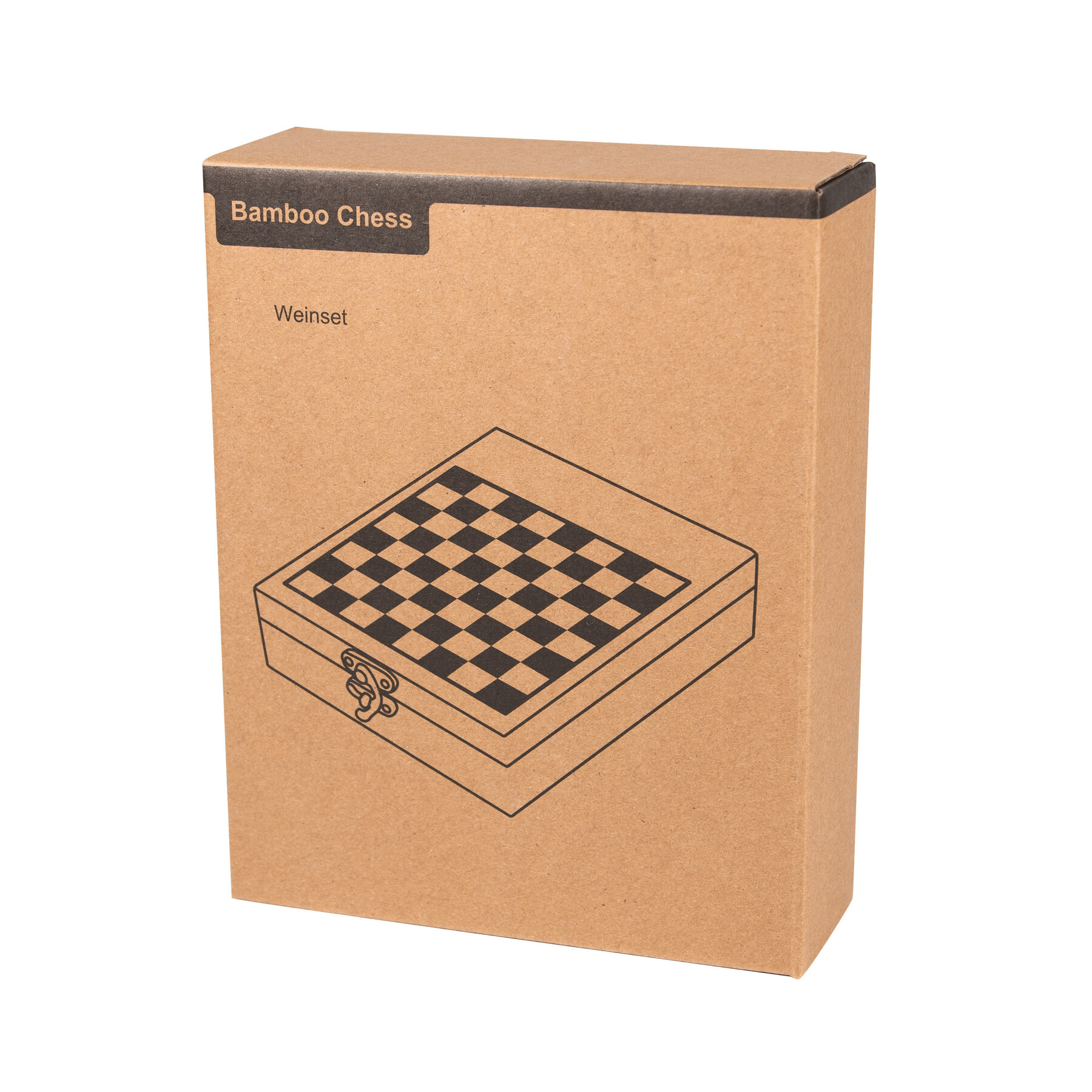 Zestaw do wina BAMBOO CHESS z szachami P051338I