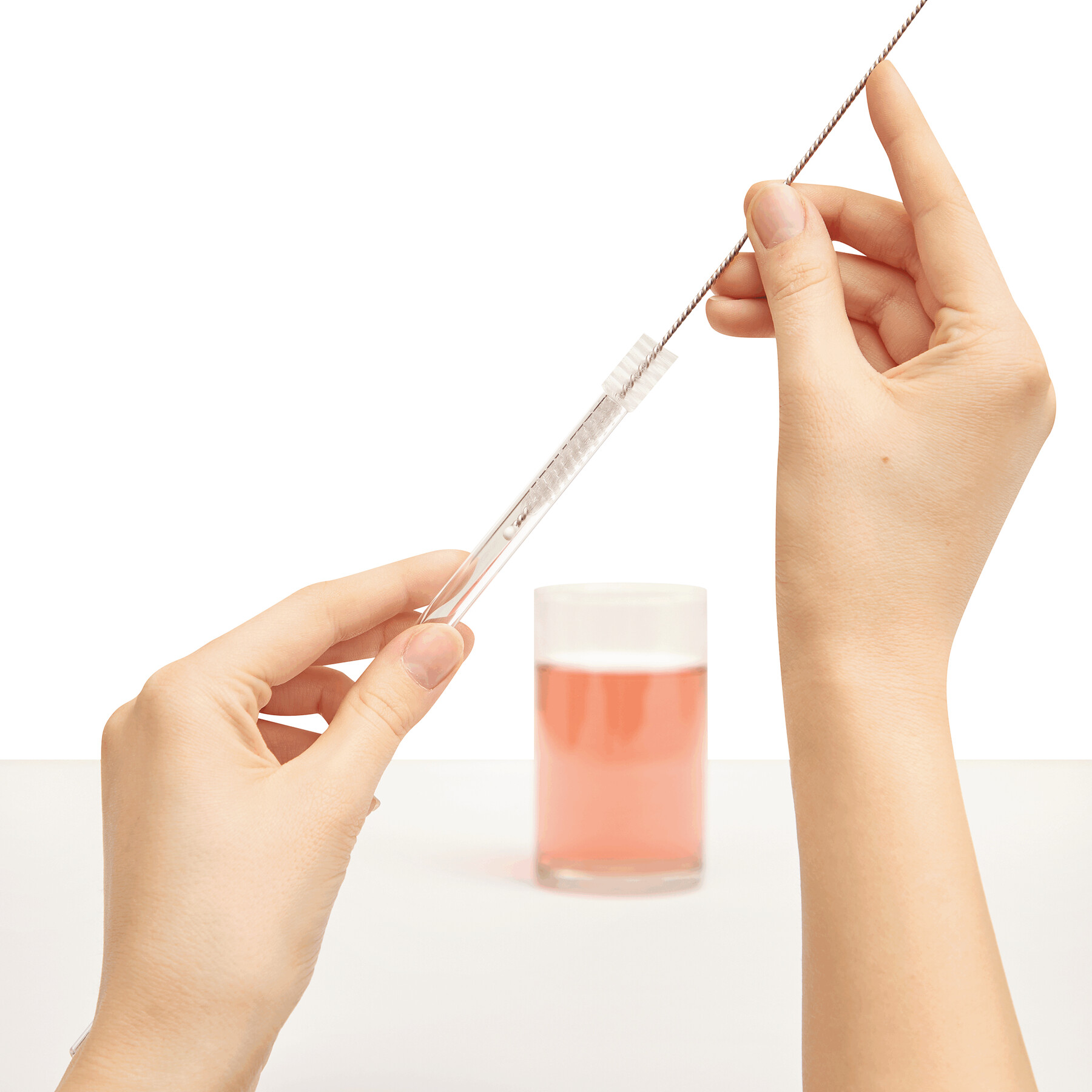 Szklana słomka do picia DRINK SMART P006305I