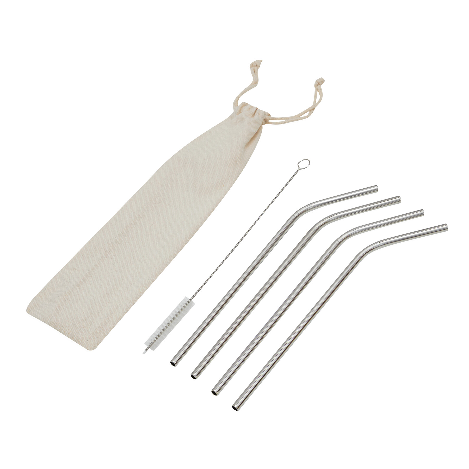 DRINK HAPPY - Zestaw słomek ze stali nierdzewnej P005810I IN-56-0304447