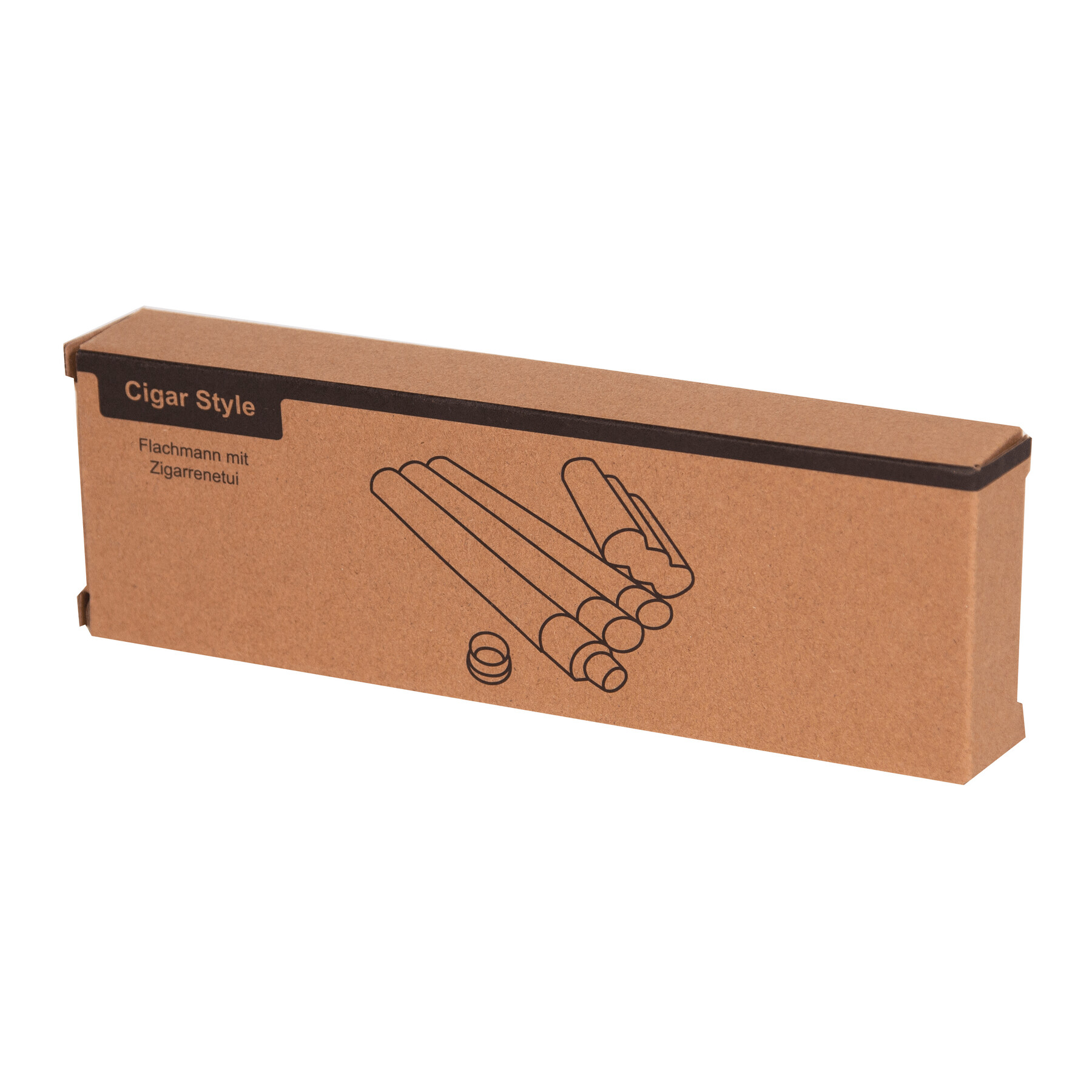 Piersiówka CIGAR STYLE z miejscem na cygara. P106572I 8 Piersiówka CIGAR STYLE z miejscem na cygara. P106572I