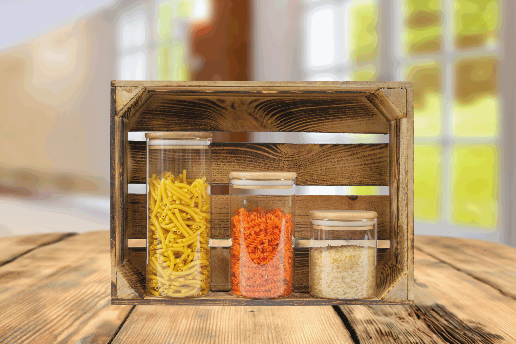 Szklany słoik ECO STORAGE S, pojemność ok. 450 ml P006397I