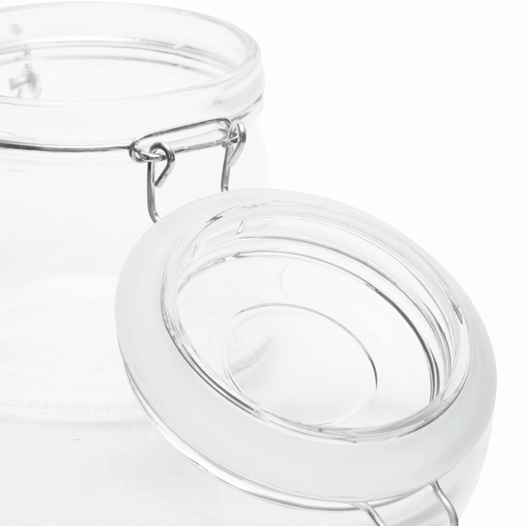 Szklany słoik CLICKY M, pojemność ok. 500 ml. P006403I